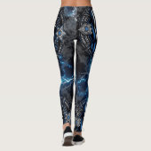 Leggings Retournez les légendes bleues de l'application de  (Dos)