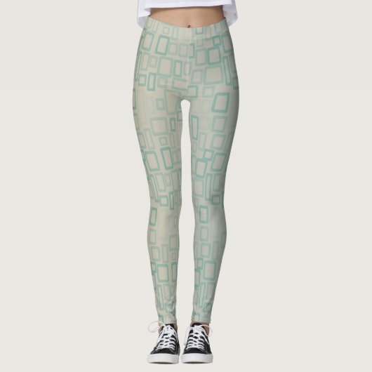 Leggings Rétro Aqua (Devant)
