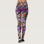 Leggings Retro Boho Bohemian Hippie Trippy Rosette Mandala (Dos)