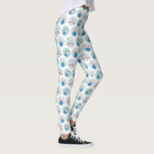 Leggings Retro Bowling Motif Pins de balle (Droite)