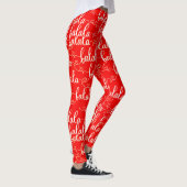 Leggings Retro Chic Fa la Script Rouge (Droite)