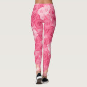 Leggings Retro Coeurs de bonbons Messages Valentines Motif (Dos)