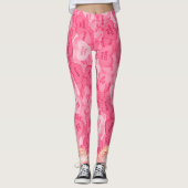 Leggings Retro Coeurs de bonbons Messages Valentines Motif (Devant)