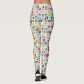 Leggings Retro Coffee Pots and Cups (Dos)