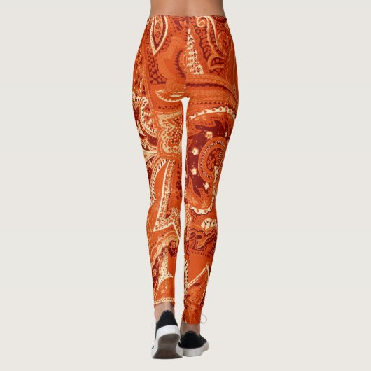 Leggings Rétro confortable fait sur commande de bandanna (Dos)