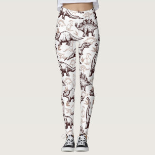 Leggings Rétro copie de dinosaure