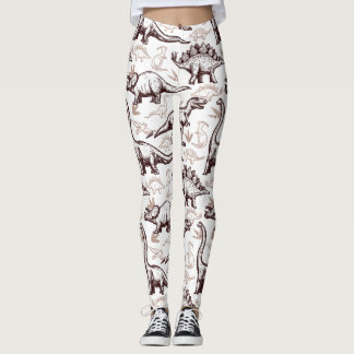 Leggings Rétro copie de dinosaure