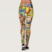Leggings Rétro couverture comique (Dos)