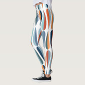 Leggings Rétro du milieu du siècle, goutte forme motif. (Gauche)