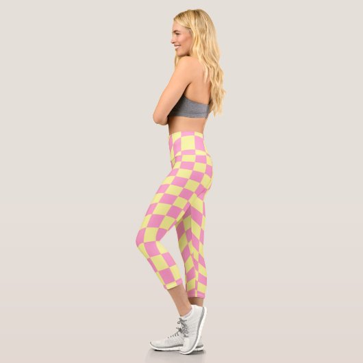 Leggings rétro en tableau de bord Y2K Capri (Gauche)