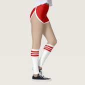 Leggings Rétro fille rouge de bulle (Droite)