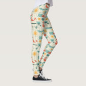 Leggings Retro Flamingo Poolside Summer Pattern (3) (Droite)
