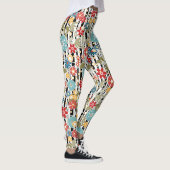 Leggings Rétro, floral rétro (Droite)
