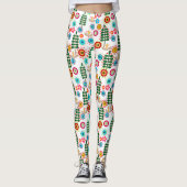 Leggings Rétro, Flower Patch (Devant)