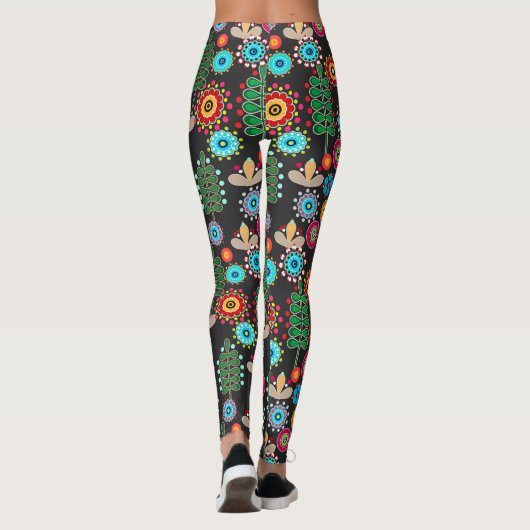 Leggings Rétro, Flower Patch (Dos)