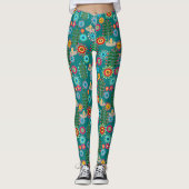 Leggings Rétro, Flower Patch (Devant)