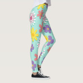 Leggings Retro Flower Power Pastels (Droite)