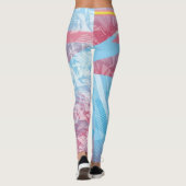 Leggings rétro Futuriste géométrique Vibrant 80s (Dos)