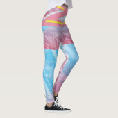 Leggings rétro Futuriste géométrique Vibrant 80s (Droite)