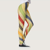 Leggings Retro Grunge Stripes + vos idées (Droite)