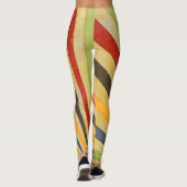 Leggings Retro Grunge Stripes + vos idées (Dos)
