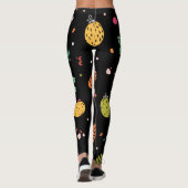 Leggings Retro Holiday Martinis avec Holly Berries (Dos)