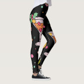 Leggings Retro Holiday Martinis avec Holly Berries (Droite)