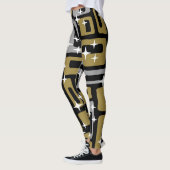Leggings Retro Mid-Century Moderne Abstrait (Gauche)