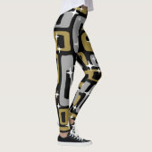 Leggings Retro Mid-Century Moderne Abstrait (Droite)