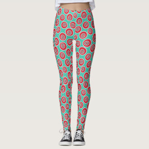 Leggings Rétro motif de conception graphique