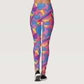 Leggings Rétro Néon Multicolore (Dos)