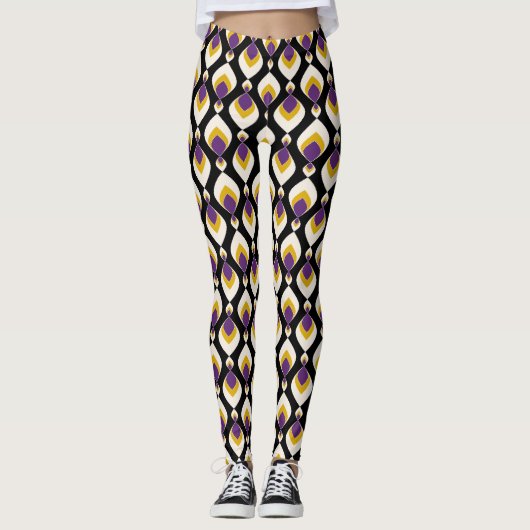 Leggings Retro, ornement rétro (Devant)