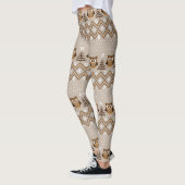 Leggings Retro Owl Conception de noeud (Gauche)