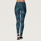 Leggings Retro Psychedelic Mandala Trippy Hippie Boho (Dos)