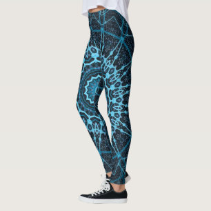 Leggings Retro Psychedelic Mandala Trippy Hippie Boho
