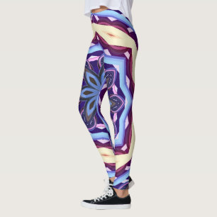 Leggings Retro Psychedelic Mandala Trippy Hippie Boho