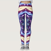 Leggings Retro Psychedelic Mandala Trippy Hippie Boho (Devant)