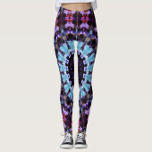 Leggings Retro Psychedelic Mandala Trippy Hippie Boho Chic (Devant)