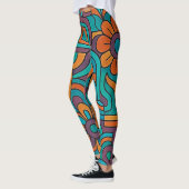 Leggings Rétro Psychedélique (Gauche)