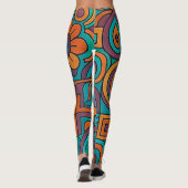 Leggings Rétro Psychedélique (Dos)