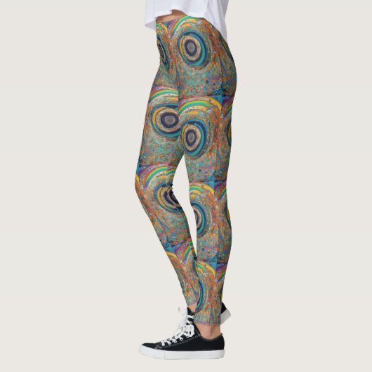 Leggings Retro Psychédélique (Gauche)