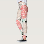 Leggings Rétro, rose (Gauche)
