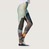 Leggings Retro Sunshine Patterns – Bold Colorful (Droite)