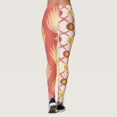 Leggings Retro Sunshine Patterns – Bold Colorful  (Dos)