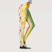 Leggings Retro Sunshine Patterns – Bold Colorful  (Droite)