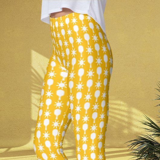 Leggings Retro Sunshine Pickleball Réception de Mariage