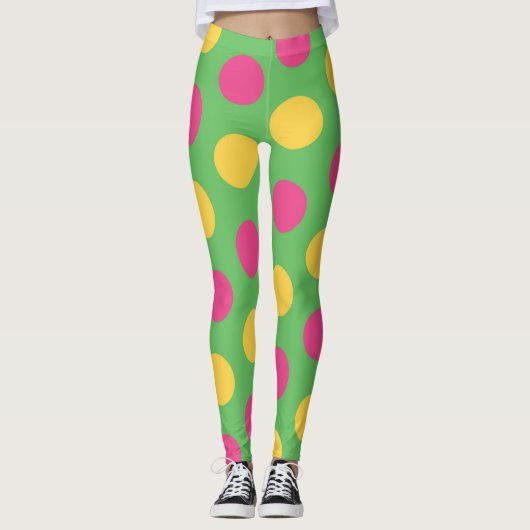 Leggings Retro Super années 1960 Mod Motif (Devant)