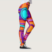 Leggings Retro Tech Pop : Nostalgic Gadget Collage (Droite)