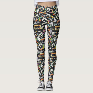 Leggings Rétros enregistreurs à cassettes vintages