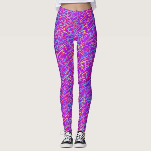 Leggings Rétros guêtres de la partie 80s (Devant)